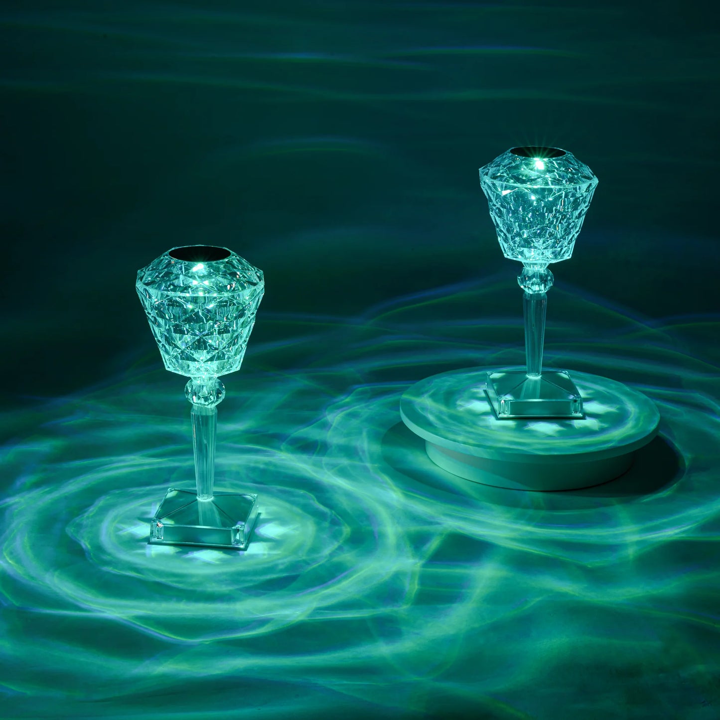 Rose Crystal Table Lamp – Romantic LED Flower Light for Bedroom & Gifts
