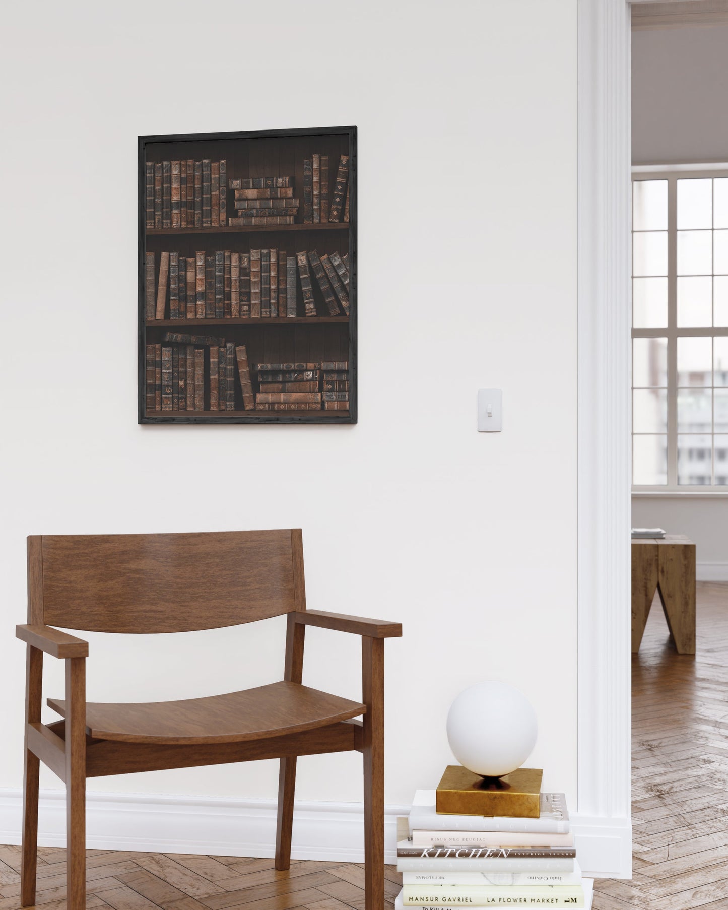 Minimalist Wooden Bookshelf β Multi-Tier Modern Storage Rack for Living Room & Office