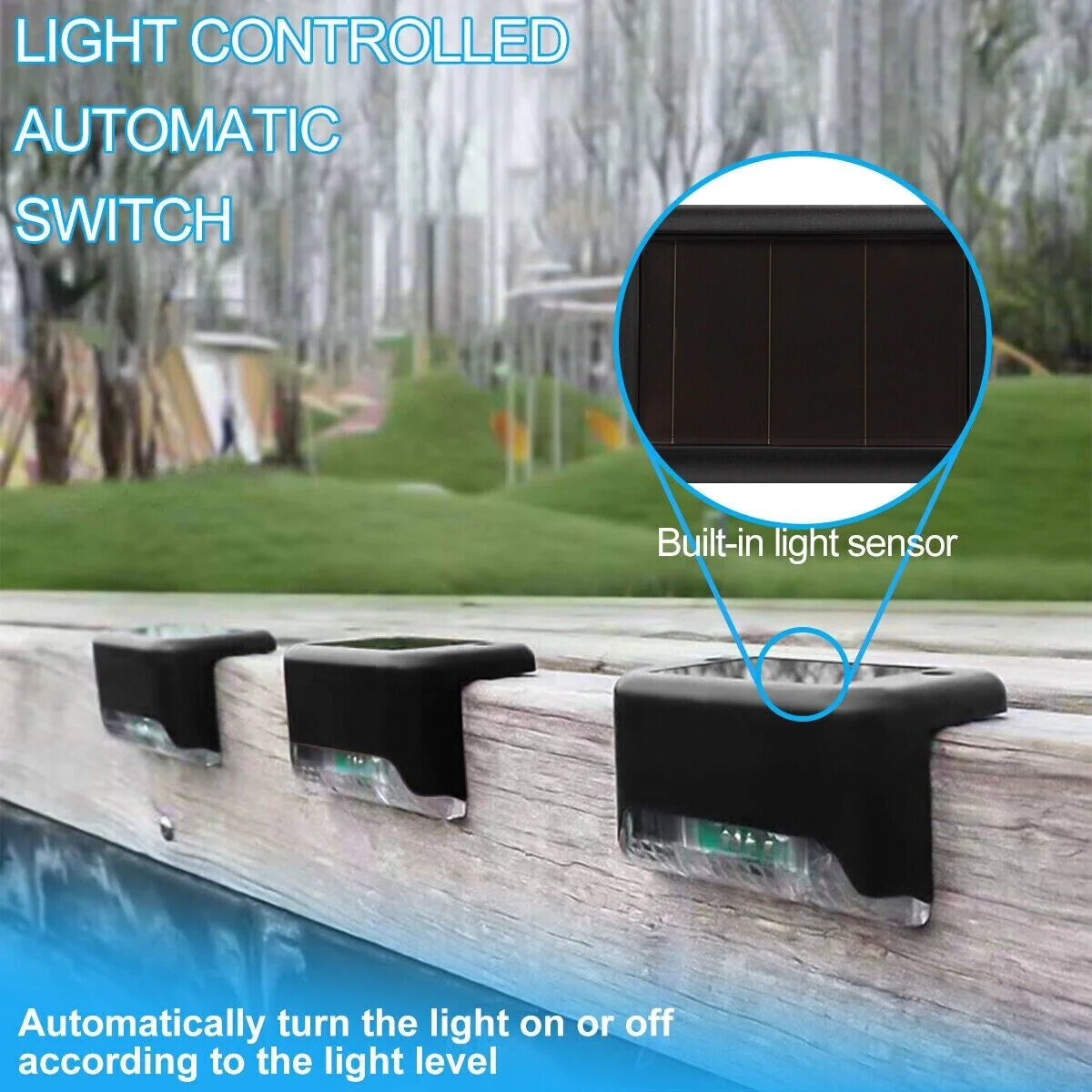 8-Pack Solar Deck Lights β Outdoor Waterproof LED for Steps, Patio & Fence