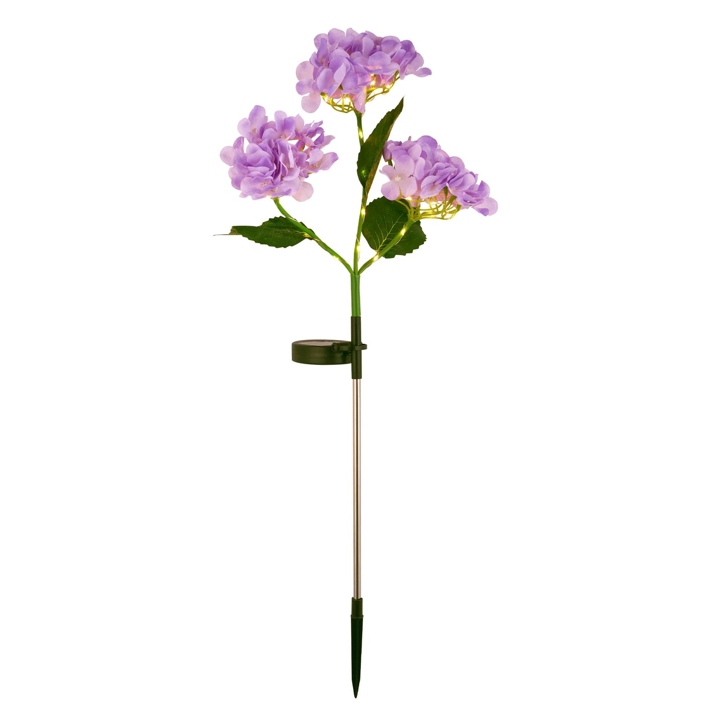 2-Pack Solar Hydrangea Garden Lights β Outdoor Yard Decoration