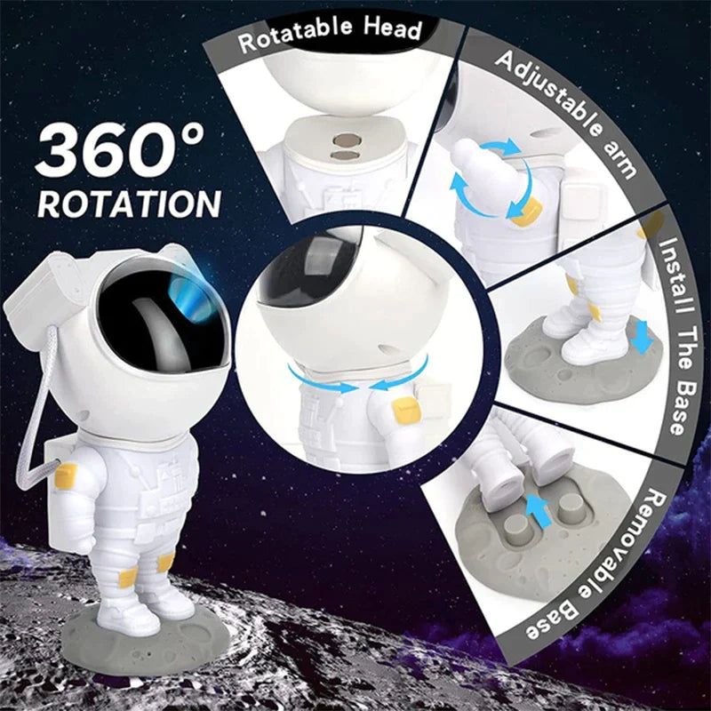 Astronaut Galaxy Projector โ Transform Your Room Into a Starry Space