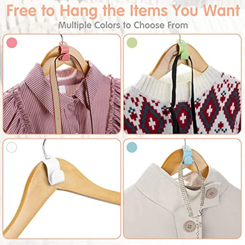 40PCS Clothes Hanger Connector Hooks β Space Saving Closet Organizers