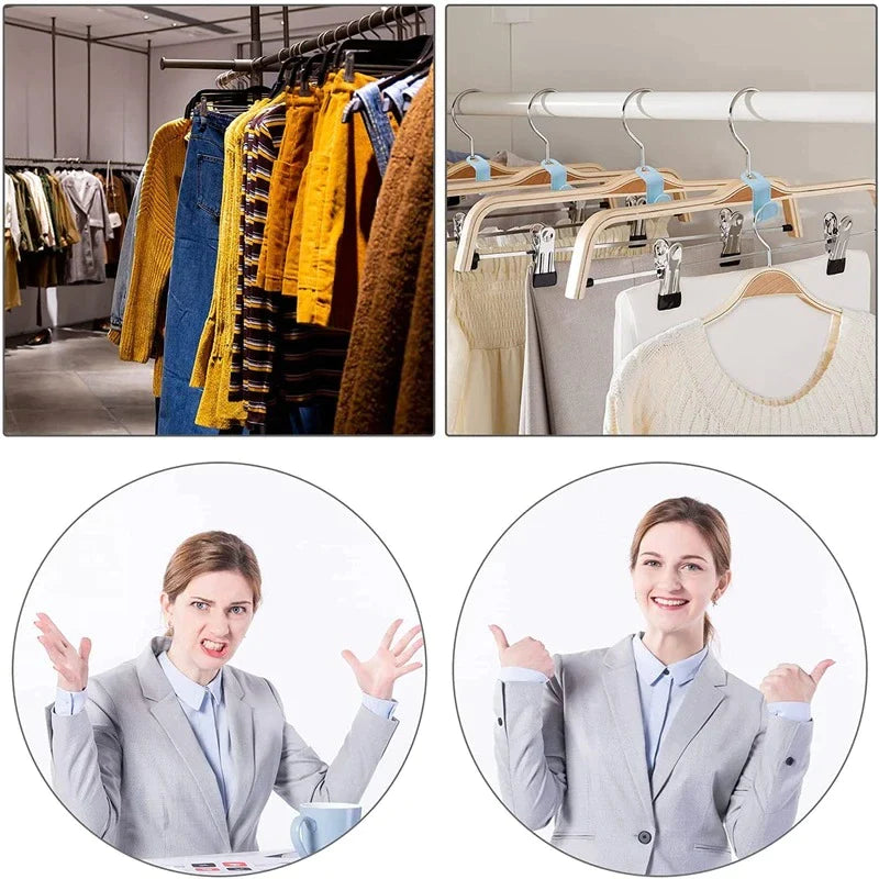 40PCS Clothes Hanger Connector Hooks β Space Saving Closet Organizers