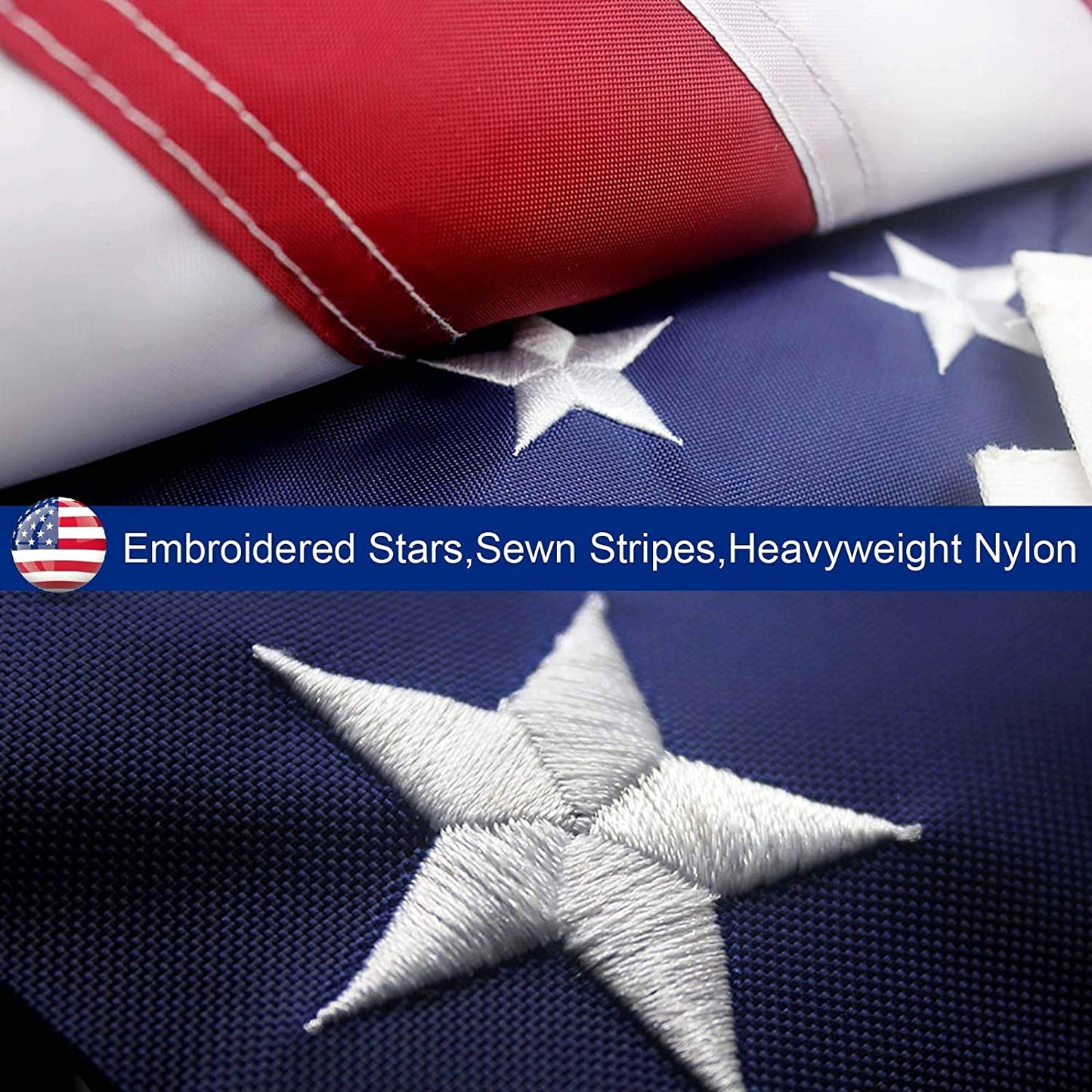 American Flag Outdoor Heavy Duty Embroidered Stars USA Flag β Flags & Garden Decor β Eliosun Home Decor