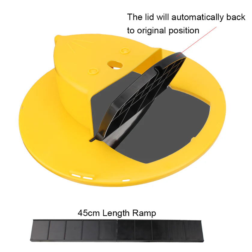 Flip & Slide Mouse Trap Lid – Humane & Auto-Reset Design