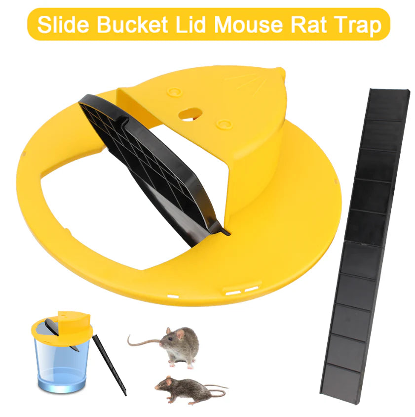 Flip & Slide Mouse Trap Lid – Humane & Auto-Reset Design