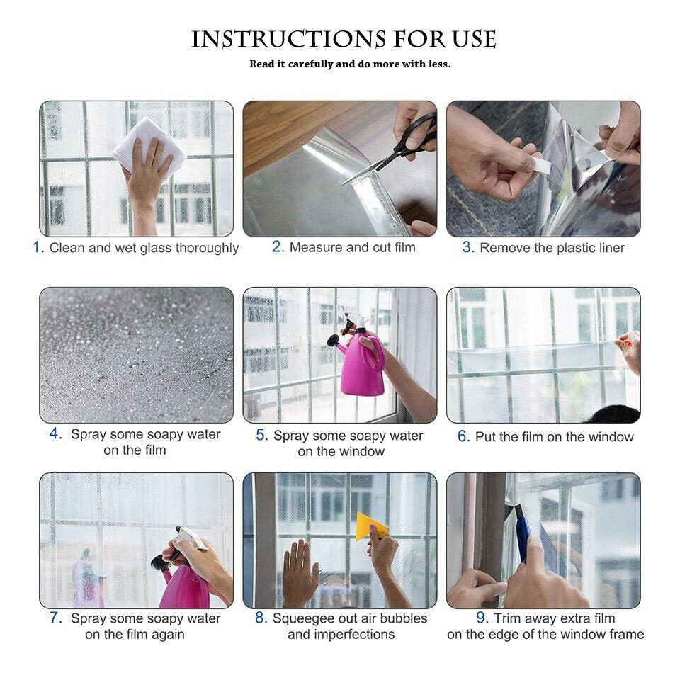 Window Privacy Tint Film β UV Heat Protection & Daylight Privacy