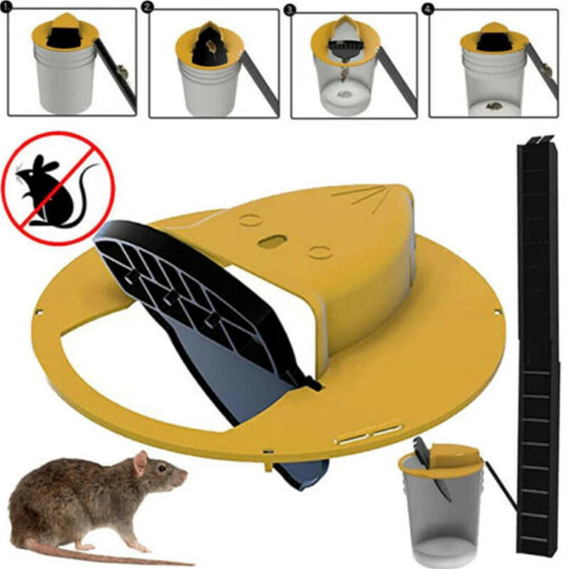 Flip & Slide Mouse Trap Lid – Humane & Auto-Reset Design