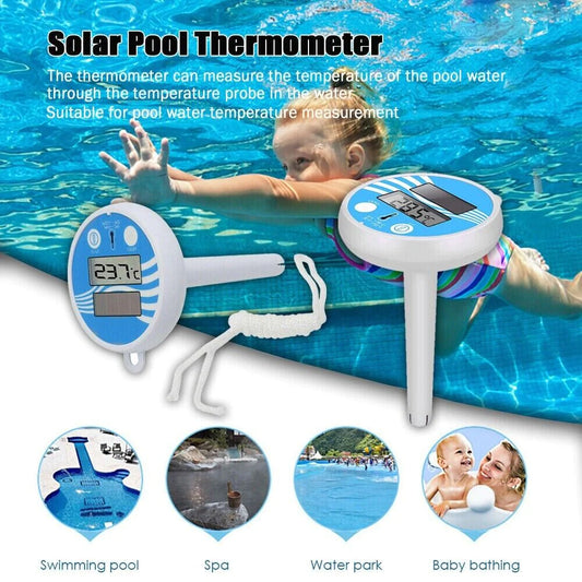 Digital Solar Pool Thermometer – Floating LCD Temperature Gauge