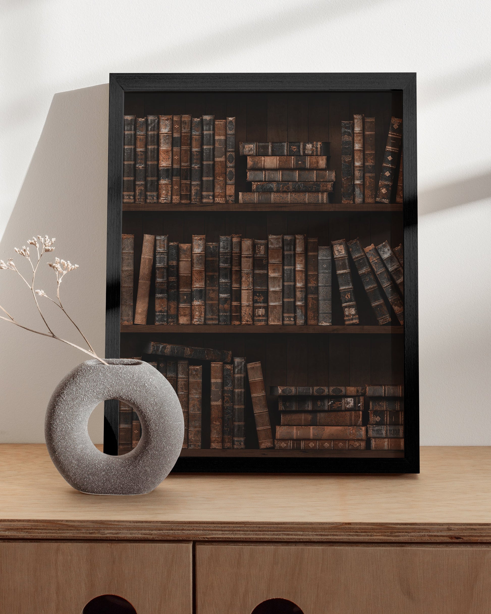 Minimalist Wooden Bookshelf – Multi-Tier Modern Storage Rack for Living Room & Office