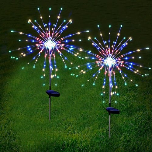 120LED Solar Firework Lights – Waterproof Outdoor Garden Decorations with Multicolor Glow – Eliosun Home Decor