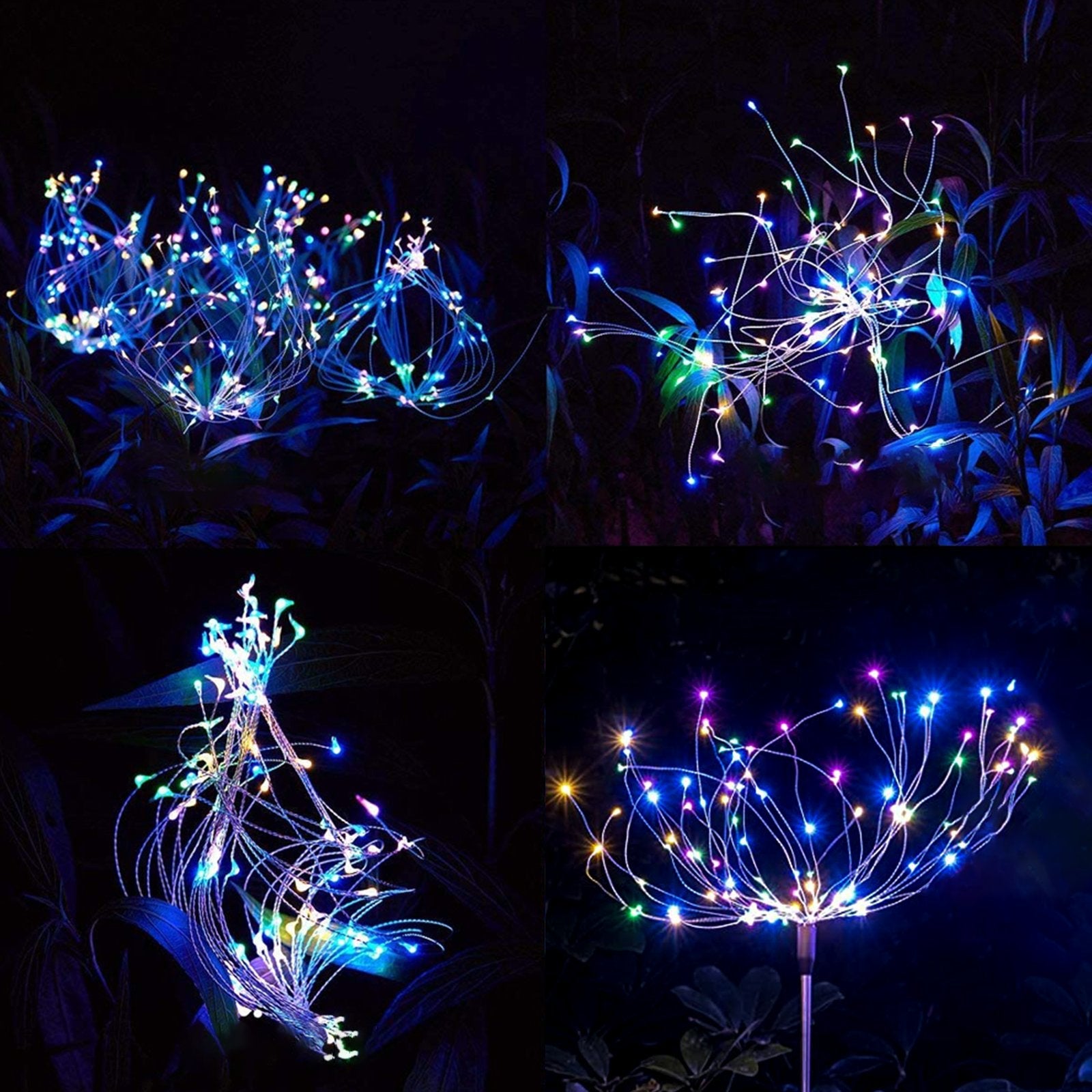 120LED Solar Firework Lights – Waterproof Outdoor Garden Decorations with Multicolor Glow – Eliosun Home Decor