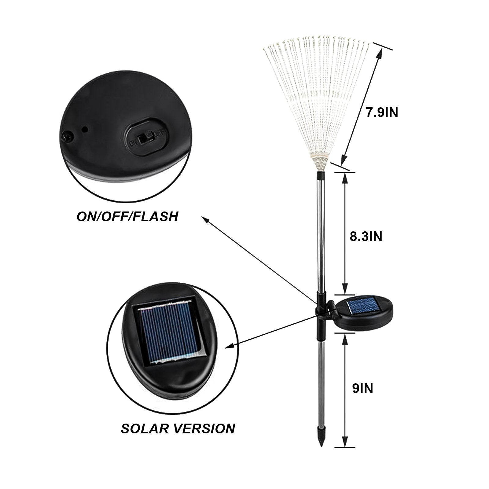 120LED Solar Firework Lights – Waterproof Outdoor Garden Decorations with Multicolor Glow – Eliosun Home Decor