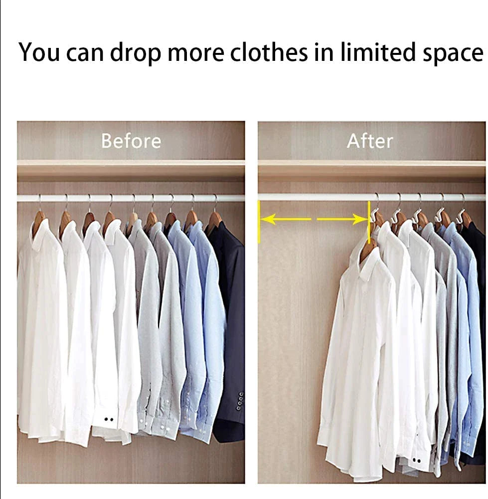40PCS Clothes Hanger Connector Hooks – Space Saving Closet Organizers