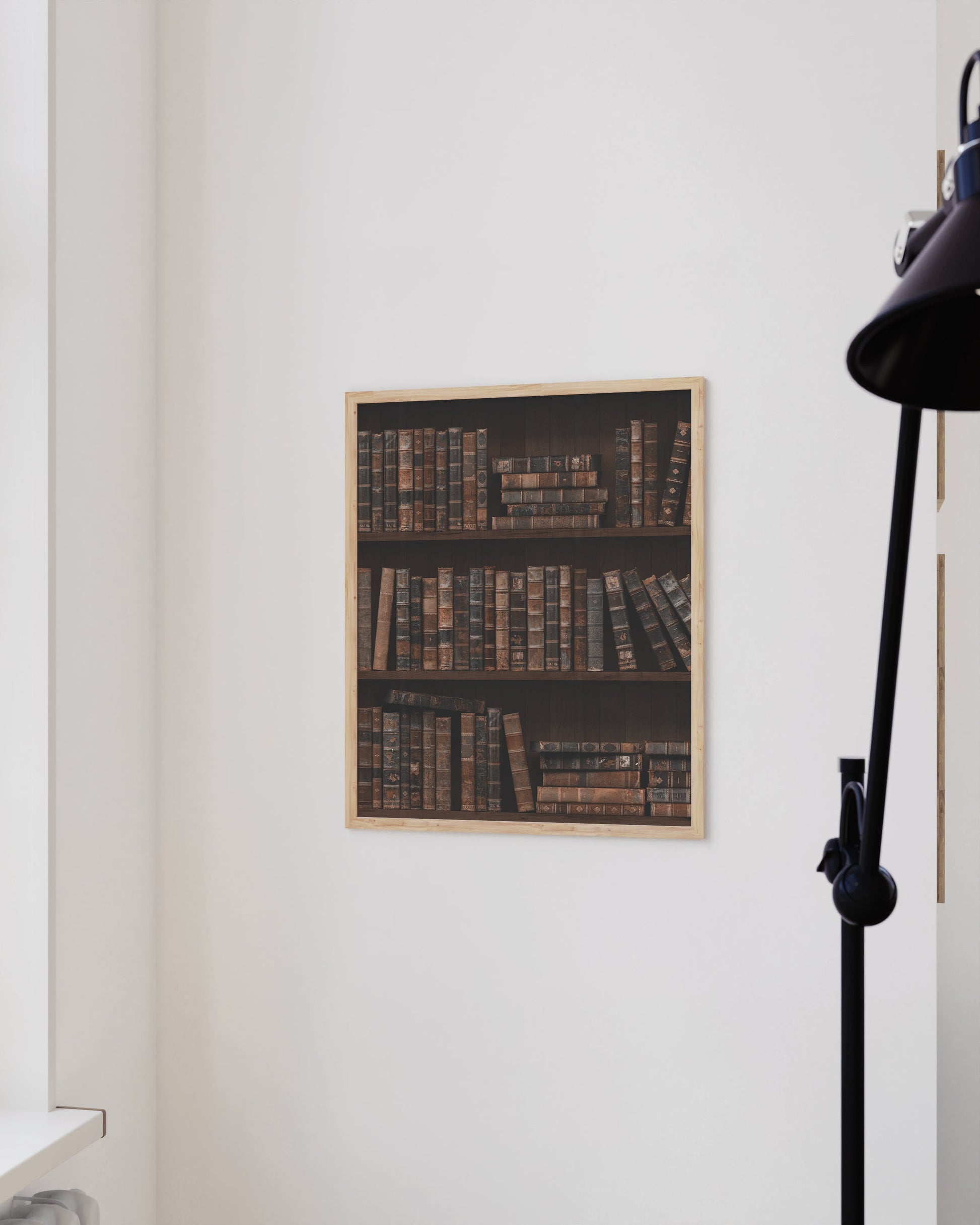 Minimalist Wooden Bookshelf – Multi-Tier Modern Storage Rack for Living Room & Office