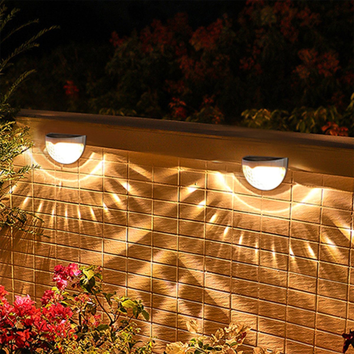 2PCS Solar Semicircle Wall Lights – Waterproof Outdoor Decorative Sensor Lamps – Outdoor Lighting – Eliosun Home Decor