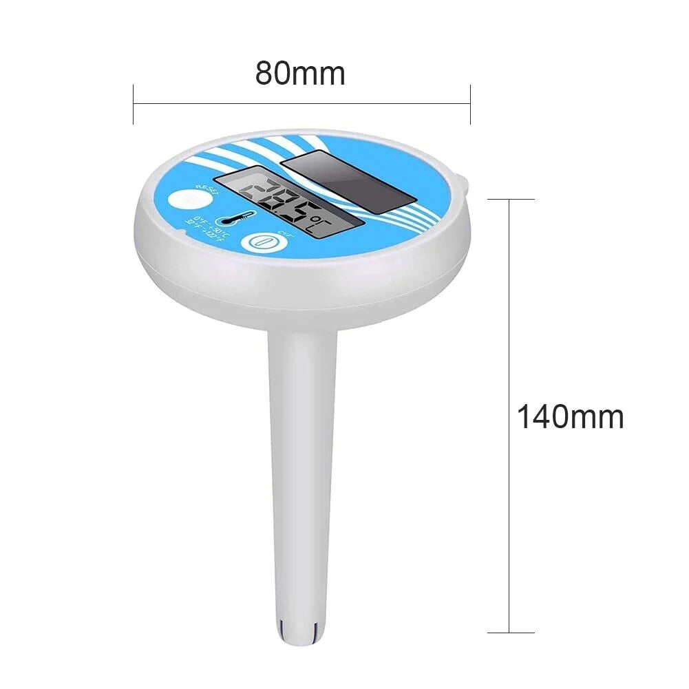 Digital Solar Pool Thermometer – Floating LCD Temperature Gauge