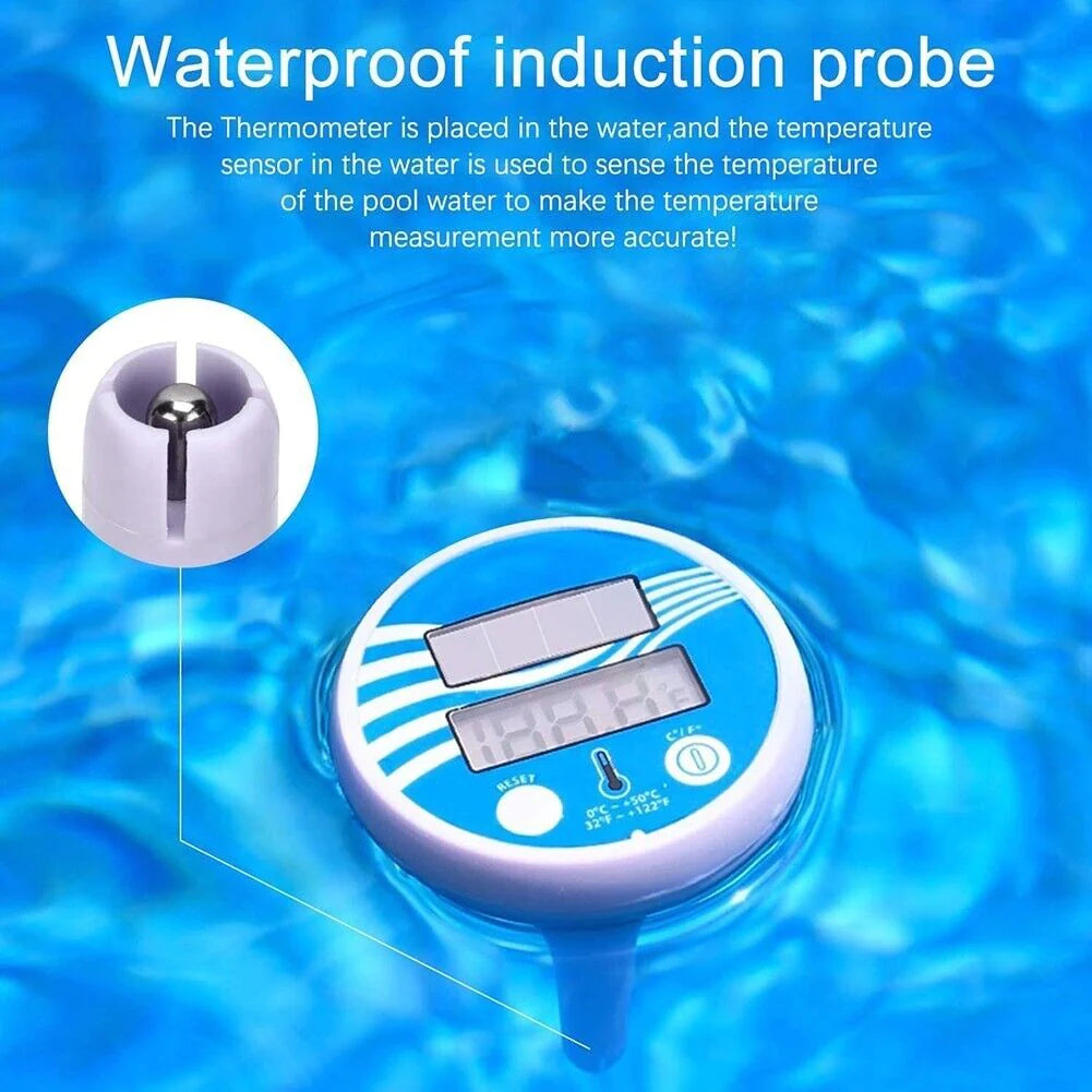 Digital Solar Pool Thermometer – Floating LCD Temperature Gauge