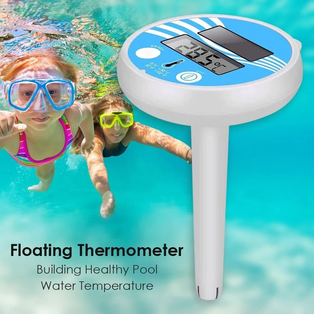 Digital Solar Pool Thermometer – Floating LCD Temperature Gauge