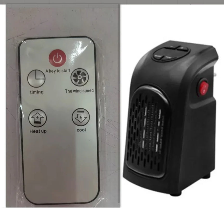 Mini Electric Space Heater – Fast Ceramic Heating with Adjustable Thermostat for Home & Office