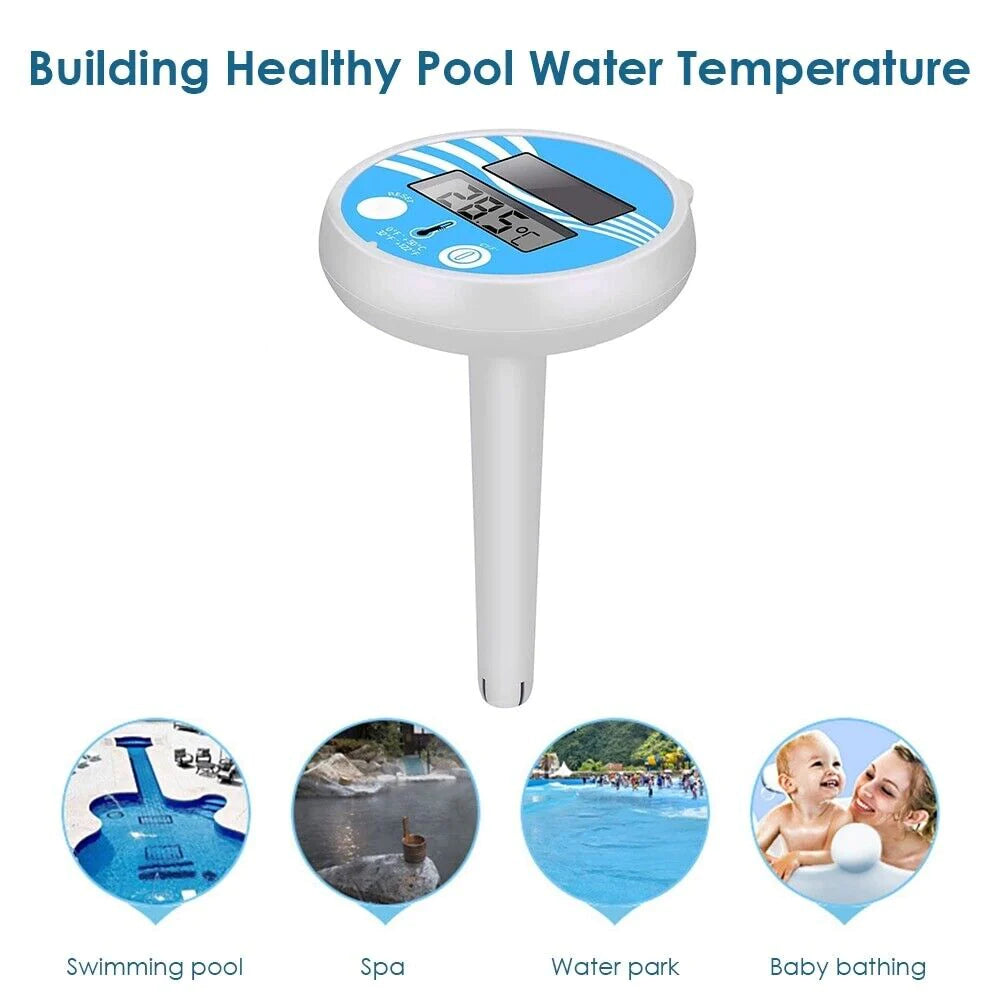 Digital Solar Pool Thermometer – Floating LCD Temperature Gauge