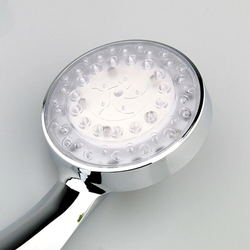 7-Color Changing LED Shower Head with Water Bath Feature for Home Bathrooms