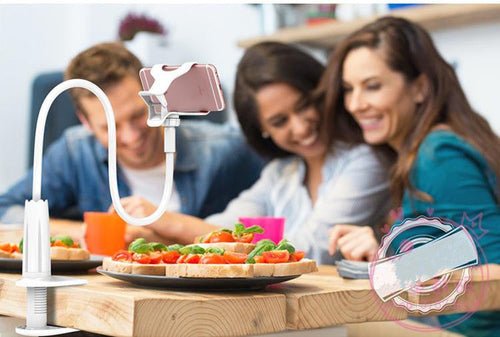 Adjustable Gooseneck Tablet & Phone Stand – Flexible, Hands - Free Desktop Holder – Tech Accessories – Eliosun Home Decor