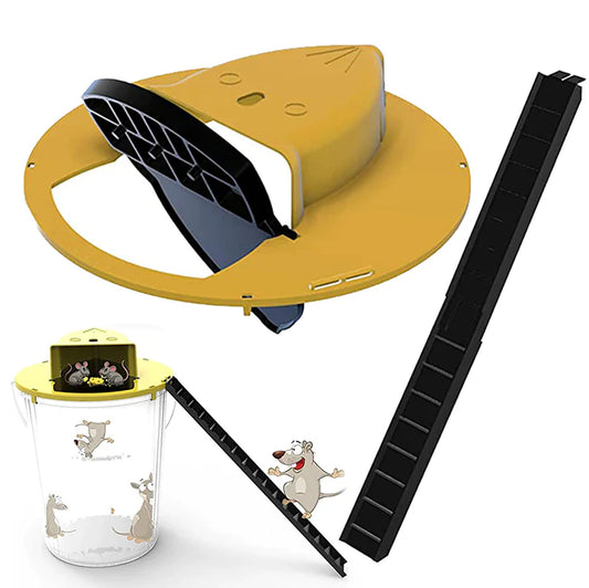 Flip & Slide Mouse Trap Lid – Humane & Auto-Reset Design