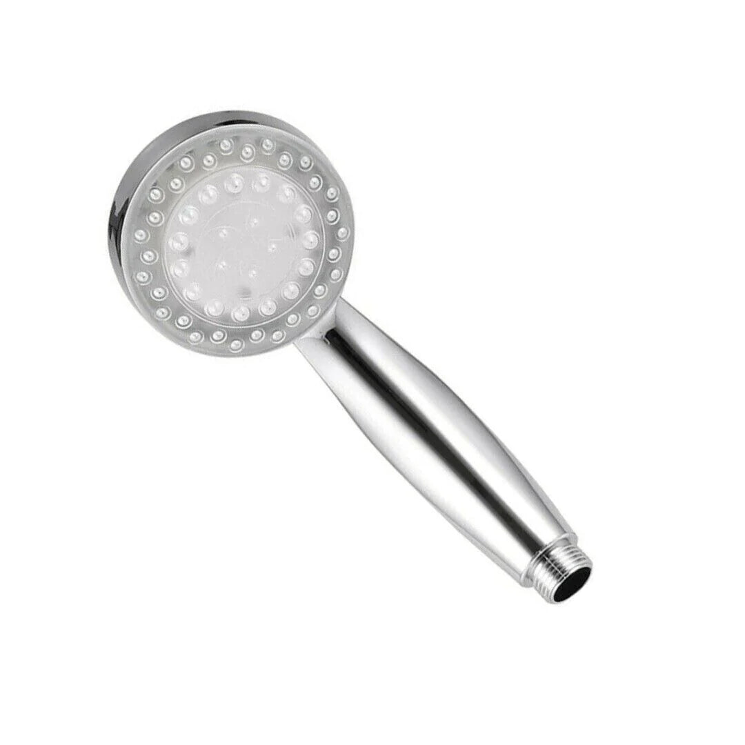 7-Color Changing LED Shower Head with Water Bath Feature for Home Bathrooms