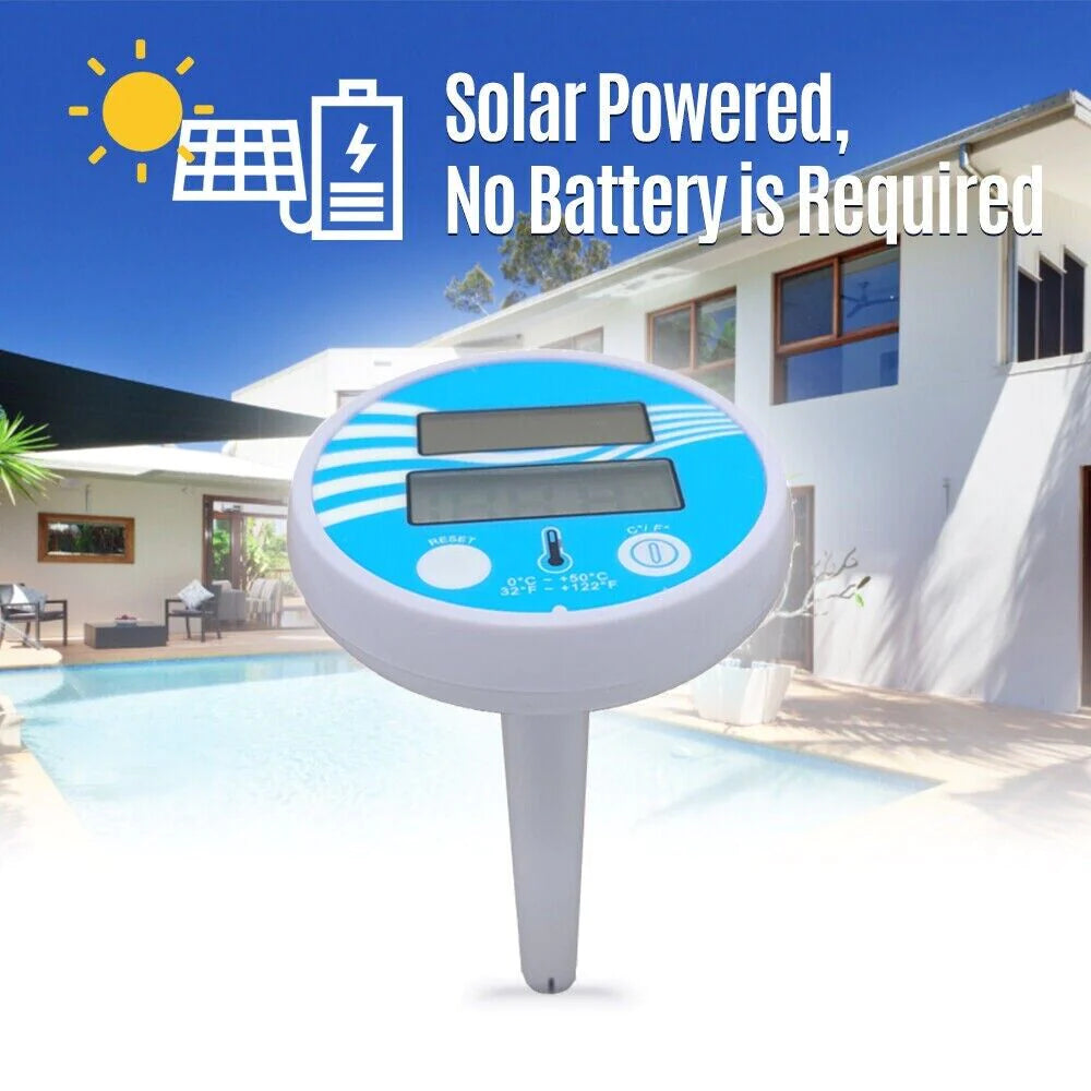 Digital Solar Pool Thermometer – Floating LCD Temperature Gauge