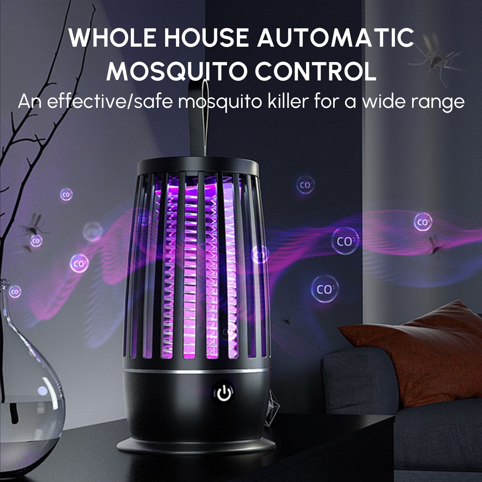 Indoor Electric Bug Zapper – UV Mosquito Killer Lamp with Low - Voltage Safety – Indoor Pest Control – Eliosun Home Decor