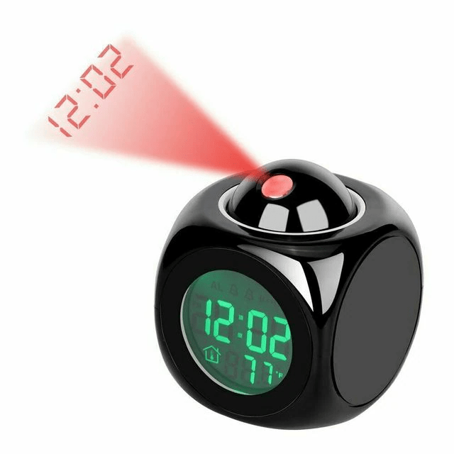 LED Projection Alarm Clock with Voice Control – Eliosun Home Decor