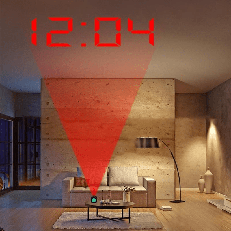 LED Projection Alarm Clock with Voice Control – Eliosun Home Decor