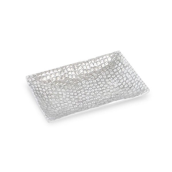 Luxury Textured Ceramic Soap Dish & Jewelry Tray – Elegant Crocodile Pattern – Bathroom Accessories – Eliosun Home Decor