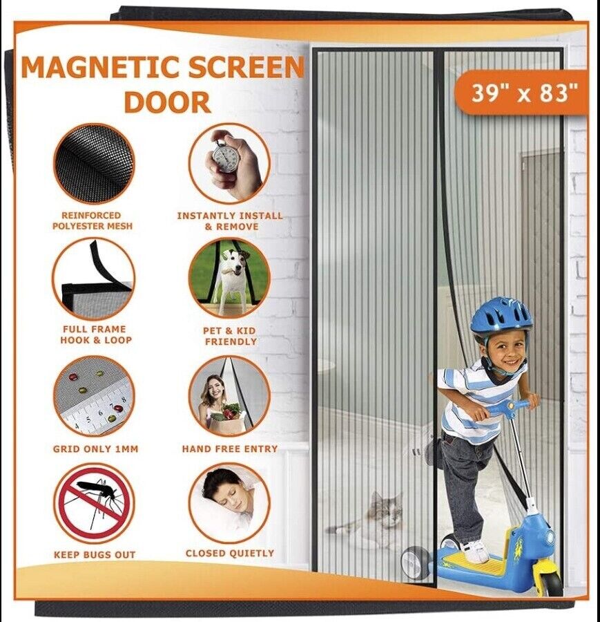 Magnetic Screen Door – Heavy Duty Mesh Curtain for Mosquito Protection – Home Accessories – Eliosun Home Decor