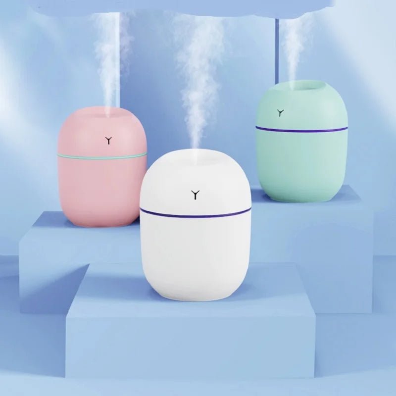 Mini USB Aroma Diffuser – Portable Ultrasonic Humidifier with LED Light – Diffusers & Humidifiers – Eliosun Home Decor
