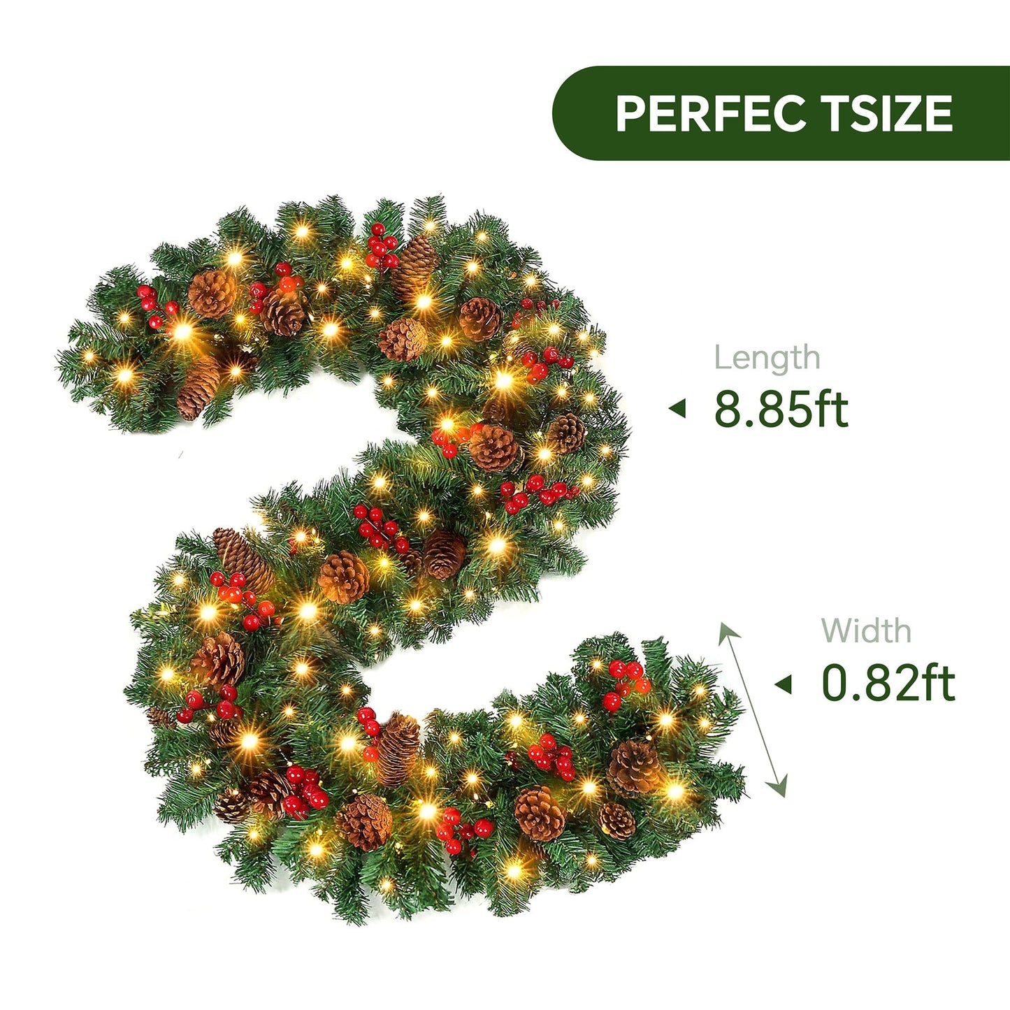 Outdoor Waterproof LED String Lights – Festive Holiday Decoration for Porch, Patio & Garden  – Eliosun Home Decor